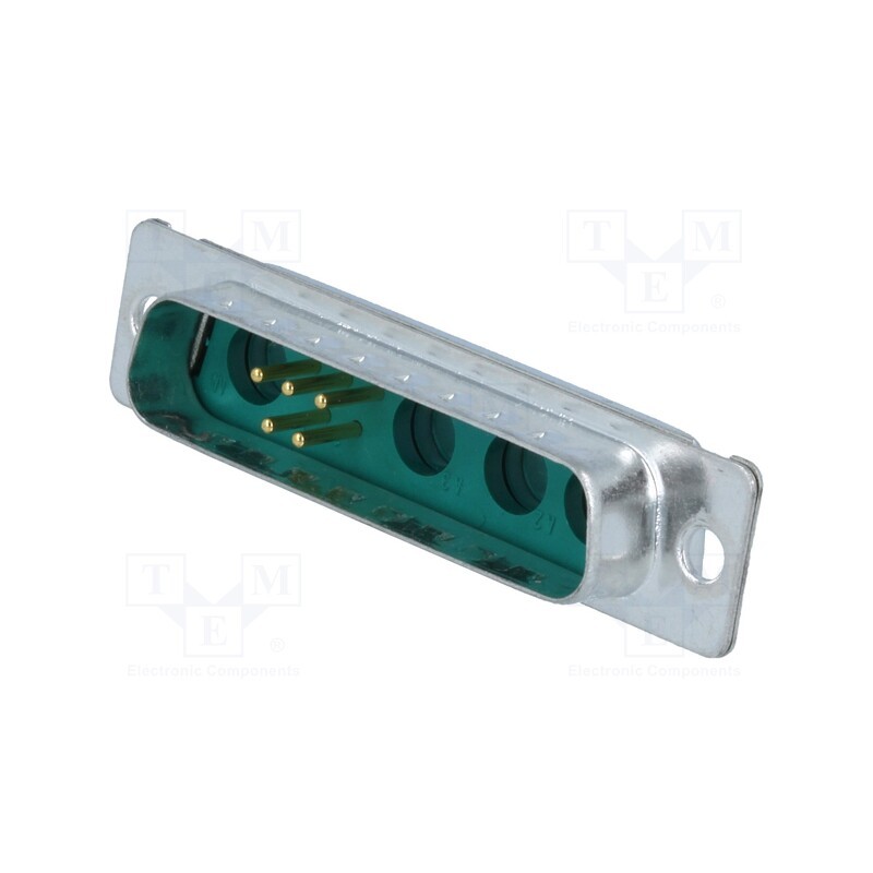 1 pcs x CONEC - 3009W4PCM99A10X - Special D-Sub, PIN: 9(4+5), plug, male, for cable, soldering, 250V