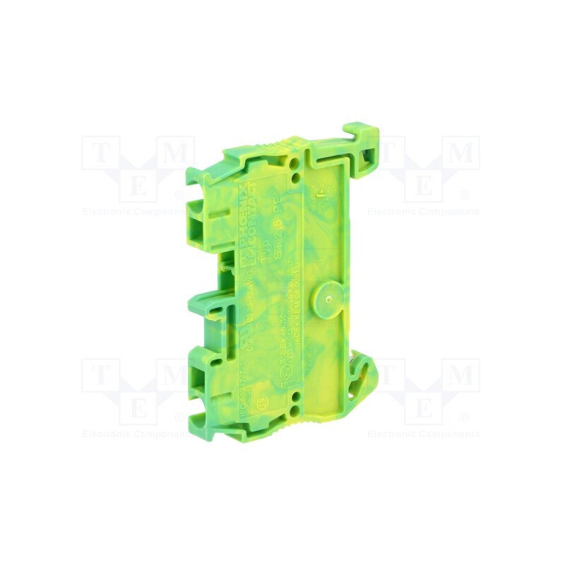 1 pcs x PHOENIX CONTACT - ST 2,5-PE 3031238 - Splice terminal: rail, 0.08÷2.5mm2, ways: 1, terminals: 2, ST, TS35