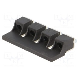 1 pcs x POKu00d3J - A42-5433 - Screw bridge, ways: 4, black, ZUG-10