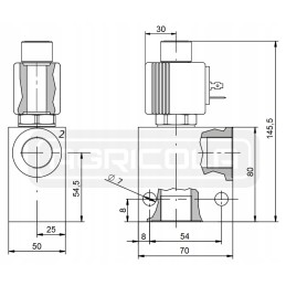 Electric valve b2s no 2 2 3 4 230v 140l 350bar 2mp