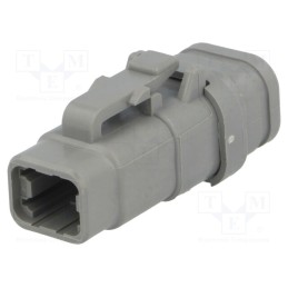 1 pcs x DEUTSCH - DTM06-4S-E007 - Connector: wire-wire, DTM, female, plug, for cable, PIN: 4, grey