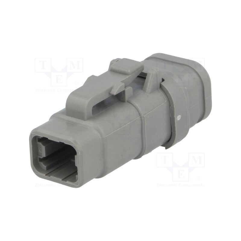 1 pcs x DEUTSCH - DTM06-4S-E007 - Connector: wire-wire, DTM, female, plug, for cable, PIN: 4, grey