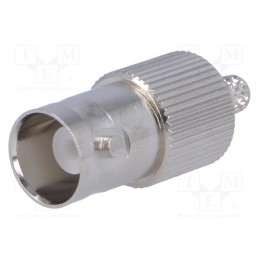 1 pcs x AMPHENOL RF - B6121E1-ND3G-5-50 - Plug, BNC, female, straight, 50Ω, crimped, for cable, POM