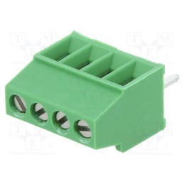 1 pcs x TE Connectivity - 282834-4 - PCB terminal block, angled 90°, 2.54mm, ways: 4, on PCBs, terminal