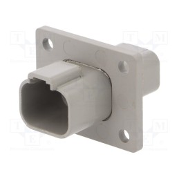 1 pcs x BULGIN - PX0112P04GY - Connector: wire-wire, PX0, male, plug, for panel mounting, PIN: 4