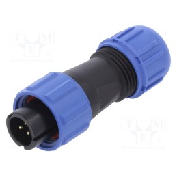 1 pcs x WEIPU - SP1110/P3II-N - Plug, SP11, male, PIN: 3, IP68, 4÷6.5mm, 5A, soldering, for cable