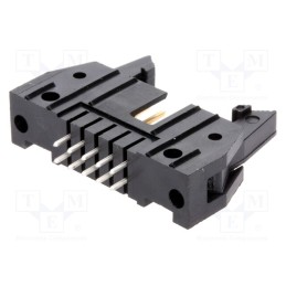 1 pcs x TE Connectivity - 5499910-1 - Socket, IDC, male, PIN: 10, straight, with ejector, THT, gold-plated