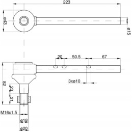 Tie rod end mf3 mf 3 right