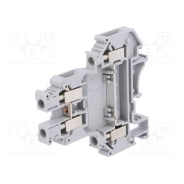 1 pcs x PHOENIX CONTACT - UKK 5 2774017 - Splice terminal: rail, 0.2÷4mm2, ways: 2, terminals: 4, grey, 32A