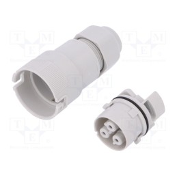 1 pcs x AAG STUCCHI - 3702/V - Connector: AC supply, screw terminal, female, 9÷12mm, 1÷2.5mm2