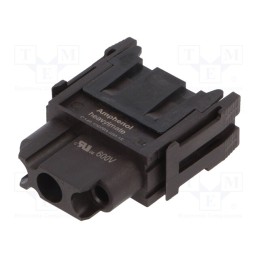 1 pcs x AMPHENOL - C14610B00360015 - Connector: HDC, module, female, C146,heavy|mate F, PIN: 3, 400V