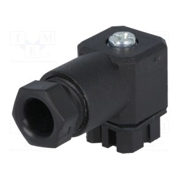 1 pcs x HIRSCHMANN - 932186100 G 30 W 3 F SCHWARZ - Connector: square, G, plug, female, PIN: 4, tinned, IP65, soldering