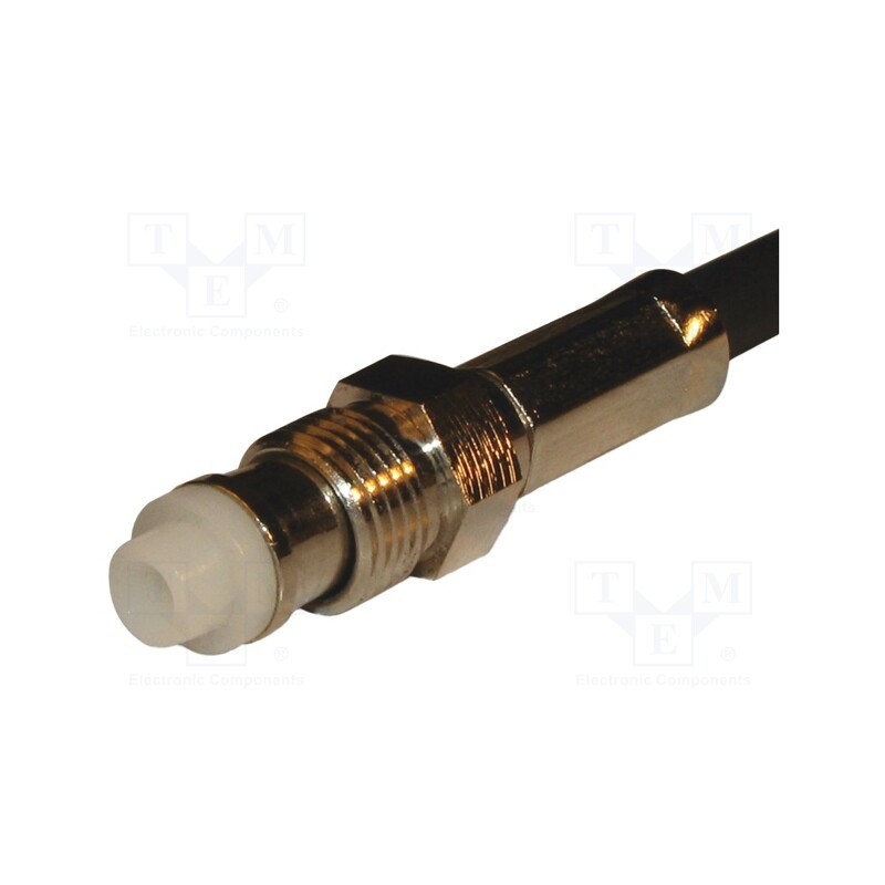 1 pcs x AMPHENOL RF - 192102 - Plug, FME, female, straight, crimped, for cable, Insulation: POM