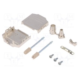 1 pcs x ENCITECH - 6260-0105-02 - Enclosure: for D-Sub connectors, D-Sub 15pin,D-Sub HD 26pin