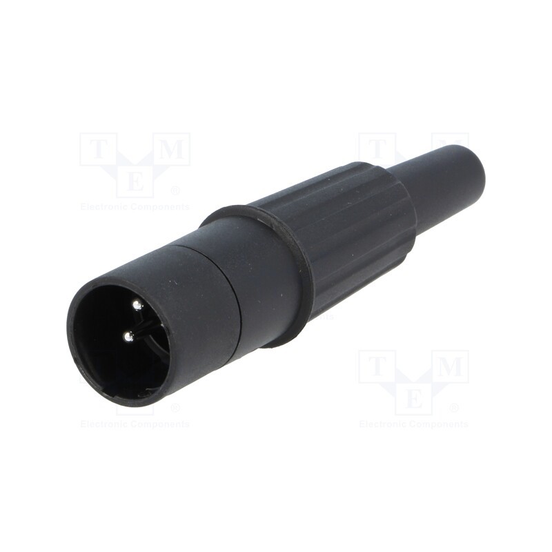 1 pcs x CLIFF - APM CP3004 - Plug, XLR, male, PIN: 3, straight, for cable, soldering, black