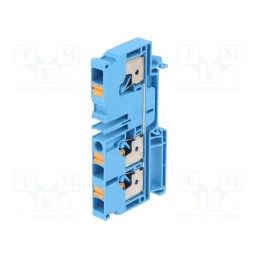 1 pcs x WEIDMu00dcLLER - 1991830000 A3C 6 BL - Splice terminal: rail, 6mm2, ways: 1, terminals: 3, blue, wemid, TS35