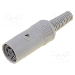 1 pcs x HIRSCHMANN - 930150517 MAK 40 - Plug, DIN, female, PIN: 4, Layout: 216°, straight, for cable