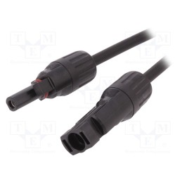 1 pcs x - SOLCON4-1M-MF-CAB - Cable: solar, male, female, 4mm2, plug, plug, PIN: 1, 1m, straight