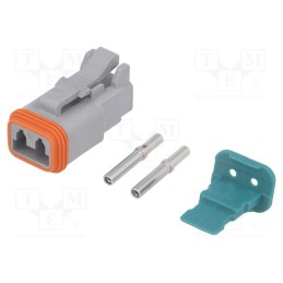 1 pcs x AMPHENOL - AT06-2S-KIT01 - Connector: wire-wire, AT, female, plug, for cable, PIN: 2, crimped