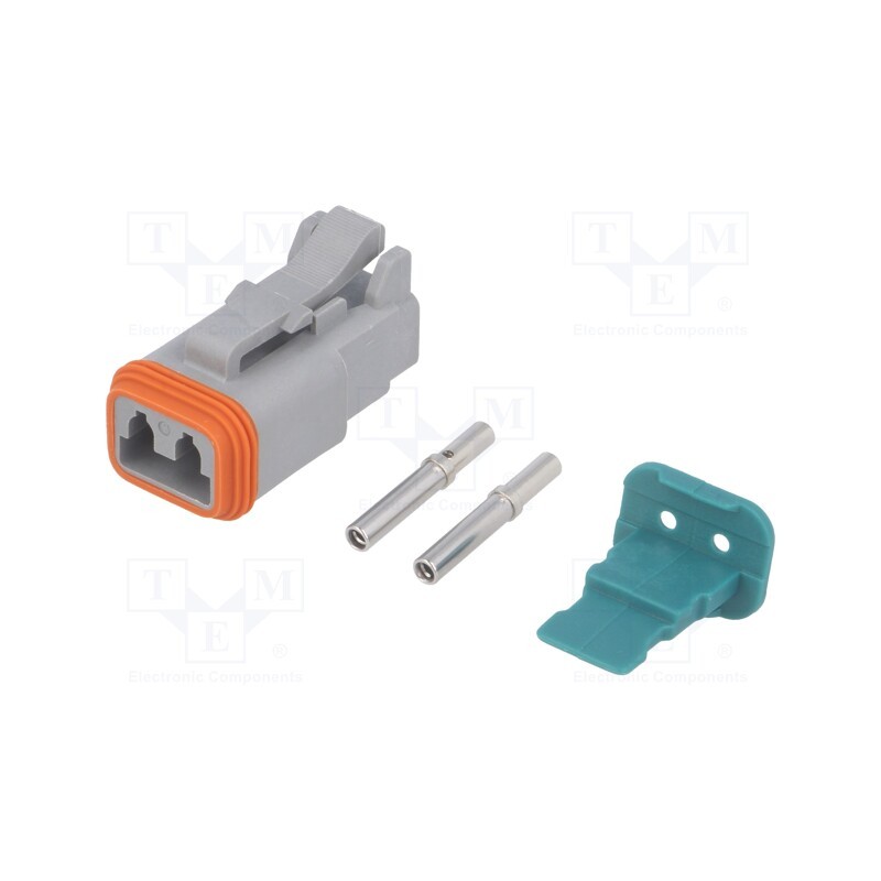 1 pcs x AMPHENOL - AT06-2S-KIT01 - Connector: wire-wire, AT, female, plug, for cable, PIN: 2, crimped