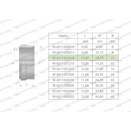 Hydraulic cutting ring 10l 10s Warynski