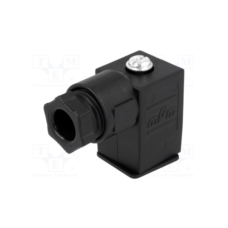 1 pcs x MOLEX - 121023-0438 - Connector: valve connector, plug, form C, 9.4mm, female, PIN: 3