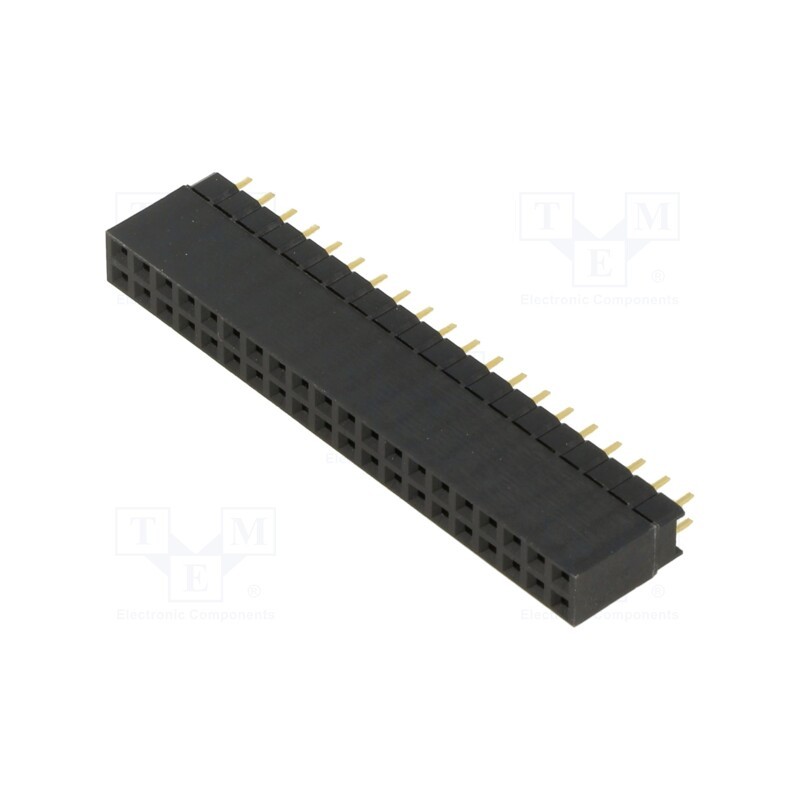 1 pcs x HARWIN - M20-6112045 - Socket, pin strips, female, 2.54mm, PIN: 40, THT, on PCBs, straight