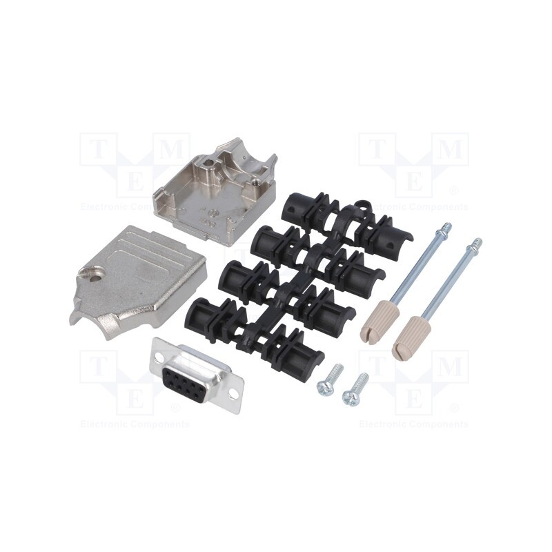 1 pcs x MH CONNECTORS - MHDTZK9-DB9S-K - D-Sub, PIN: 9, plug, female, straight, soldering, for cable