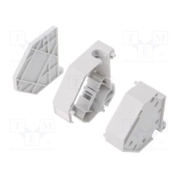 1 pcs x LOGILINK - MP0055 - Case, Keystone, for DIN rail mounting, grey, Number of ports: 1