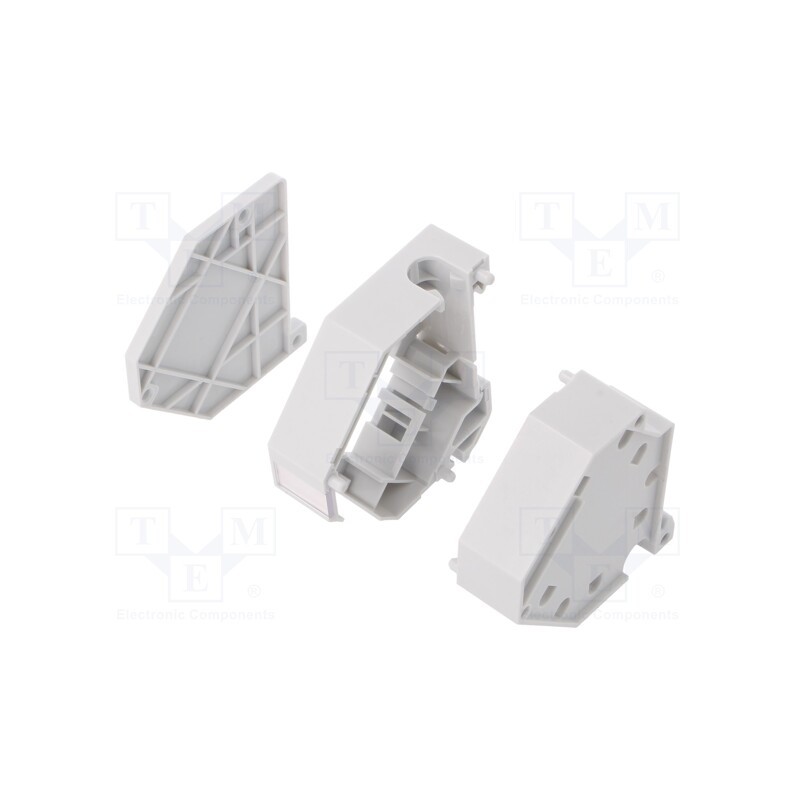 1 pcs x LOGILINK - MP0055 - Case, Keystone, for DIN rail mounting, grey, Number of ports: 1