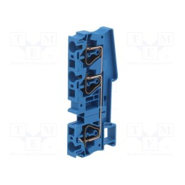 1 pcs x PHOENIX CONTACT - 3036479 - Splice terminal: rail, 0.2÷6mm2, ways: 1, terminals: 3, blue, ST