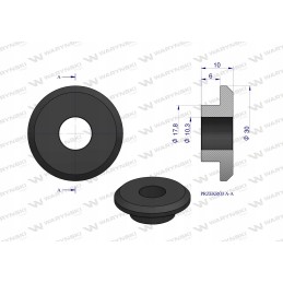 Inner bushing of the forage harvester knife 18mm Claas Warynski