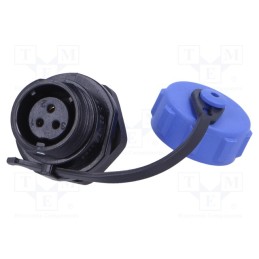 1 pcs x WEIPU - SP1112/S3-C - Socket, SP11, female, PIN: 3, with protective cap, IP68, 4÷6.5mm, 5A