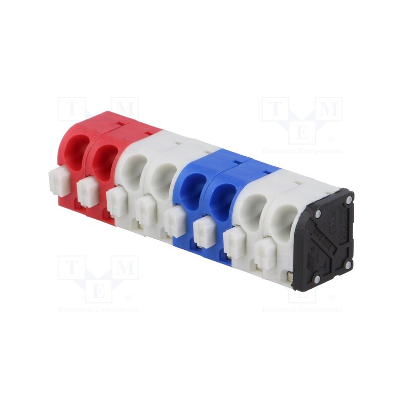 1 pcs x ECE - ETBM50080C4C1Z - PCB terminal block, angled 45°, 5mm, ways: 8, on PCBs, 0.75mm2