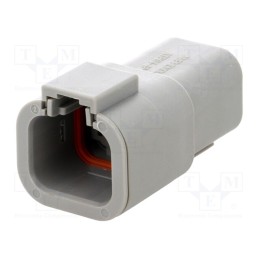 1 pcs x AMPHENOL - ATP04-4P - Connector: wire-wire, ATP, male, plug, for cable, PIN: 4, grey
