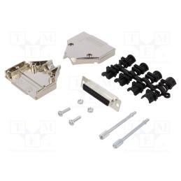 1 pcs x MH CONNECTORS - MHDTPK25-DB25S-K - D-Sub, PIN: 25, plug, female, straight, soldering, for cable