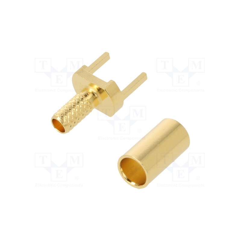 1 pcs x AMPHENOL RF - 142256 - Socket, coaxial, straight, THT, on PCBs, -40÷80°C, Mat: brass