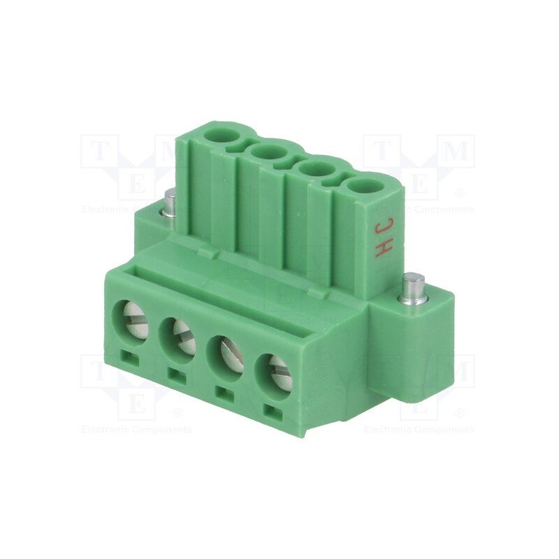 1 pcs x PHOENIX CONTACT - MSTB 2,5 HC/ 4-STF 1912090 - Pluggable terminal block, 5mm, ways: 4, straight, plug, female