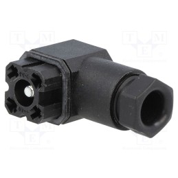 1 pcs x HIRSCHMANN - 932157100 G 4 W 1 F SCHWARZ - Connector: square, G, plug, female, PIN: 4, tinned, IP65, soldering