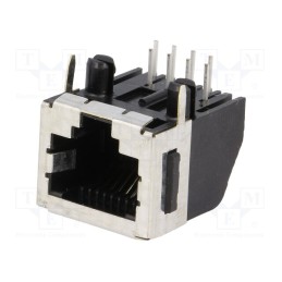 1 pcs x TE Connectivity - 5555141-1 - Socket, RJ45, PIN: 8, Cat: 3, shielded,low profile, Layout: 8p8c