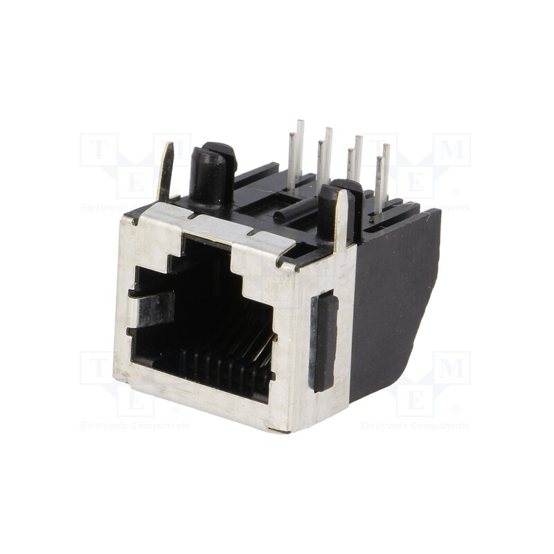 1 pcs x TE Connectivity - 5555141-1 - Socket, RJ45, PIN: 8, Cat: 3, shielded,low profile, Layout: 8p8c