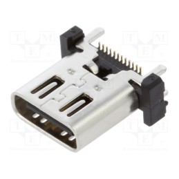 1 pcs x MOLEX - 221608-0001 - Socket, USB C, on PCBs, SMT, PIN: 24, vertical, USB 3.1, 5A, reel