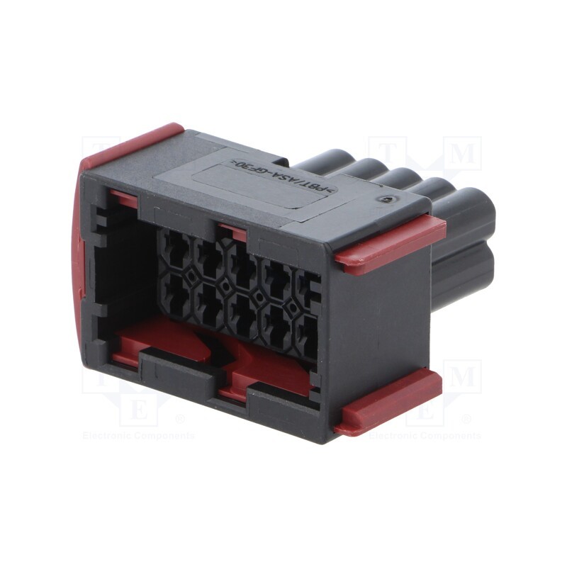 1 pcs x TE Connectivity - 1-967240-1 - Connector: automotive, JPT, female, plug, for cable, PIN: 10, black