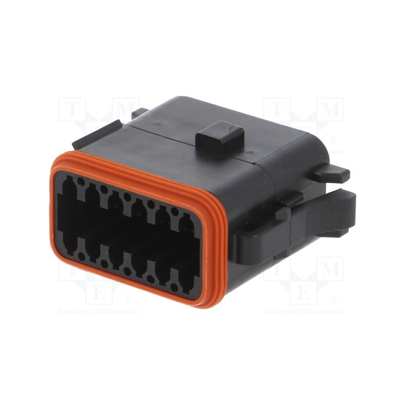 1 pcs x AMPHENOL - AT06-12SB - Connector: wire-wire, AT, female, plug, for cable, PIN: 12, black