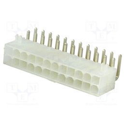 1 pcs x MOLEX - 39301240 - Socket, wire-board, male, Mini-Fit Jr, 4.2mm, PIN: 24, THT, PCB snap