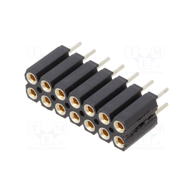1 pcs x FISCHER ELEKTRONIK - BL6.14Z - Socket, pin strips, female, PIN: 14, straight, 2.54mm, THT, 2x7