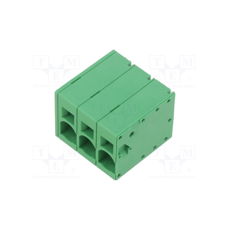1 pcs x ADAM TECH - EB167A-03-H-180 - PCB terminal block, Contacts ph: 10mm, ways: 3, straight, terminal
