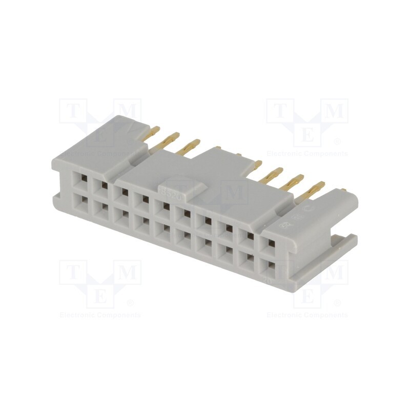 1 pcs x 3M - 8520-4500PL - Socket, IDC, female, PIN: 20, straight, THT, gold-plated, 3A, 2.54mm