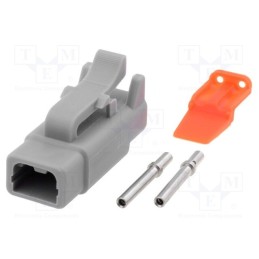 1 pcs x AMPHENOL - ATM06-2S-KIT01 - Connector: wire-wire, ATM, female, plug, for cable, PIN: 2, crimped