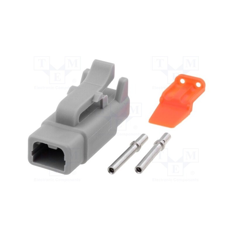 1 pcs x AMPHENOL - ATM06-2S-KIT01 - Connector: wire-wire, ATM, female, plug, for cable, PIN: 2, crimped